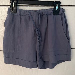 Small Blue Cotton High Waisted Shorts